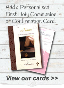 Personalised Confirmation and Communion Cards Personalised Confirmation and Communion Cards