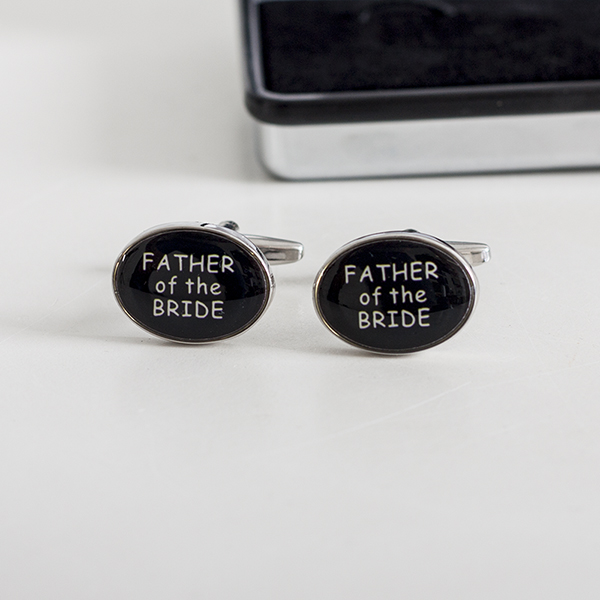 Wedding Party Cufflinks With Personalised Box Father Of The Bride