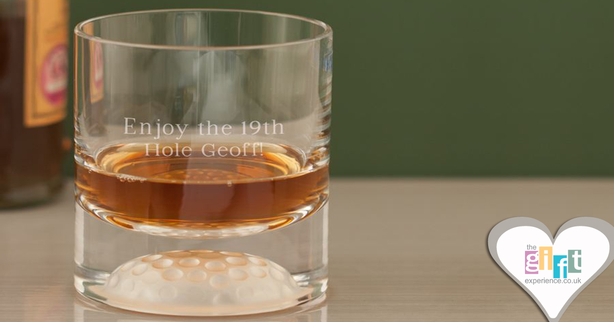 Personalised Golf Ball Whisky Tumbler