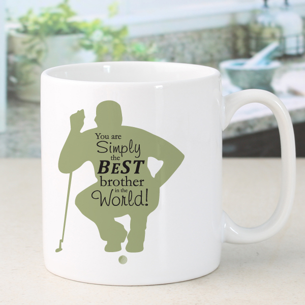 Personalised Simply The Best Golfer Design Mug