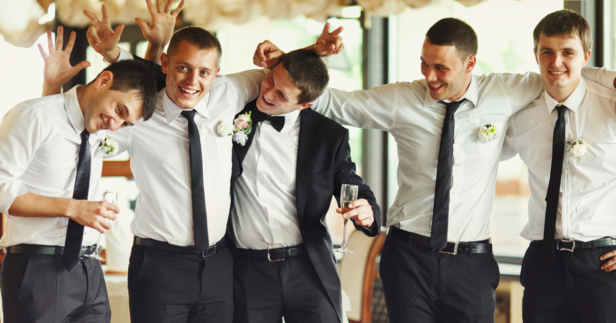 groom, best man and ushers