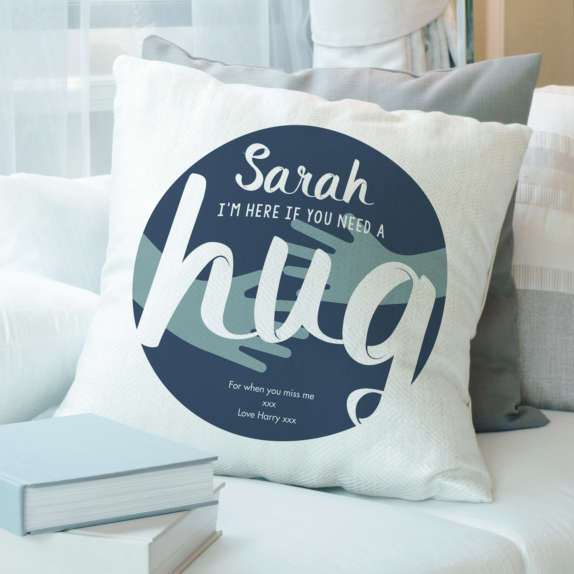 personalised hug pillow