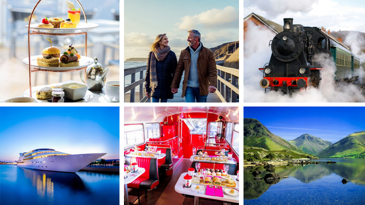 Selection of 30th anniversary gift experiences including steam train rides, seaside getaways, and afternoon teas to celebrate three decades of love
