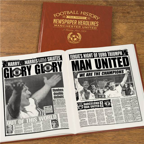 Personalised Manchester United Football Book The Gift Experience