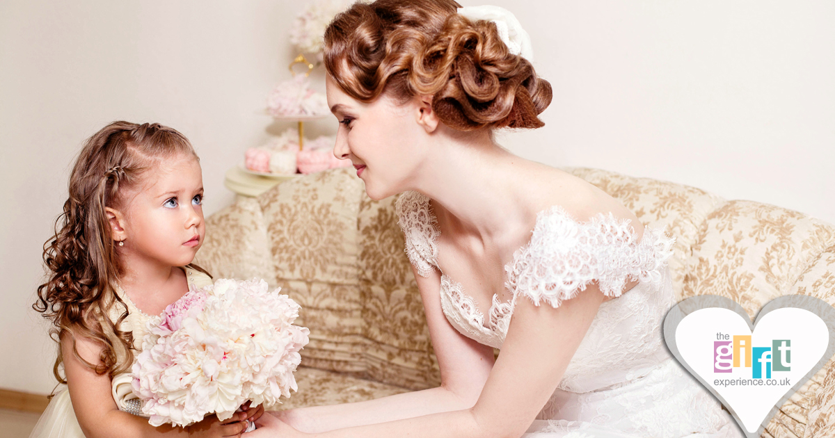 A Bride and her Flower Girl