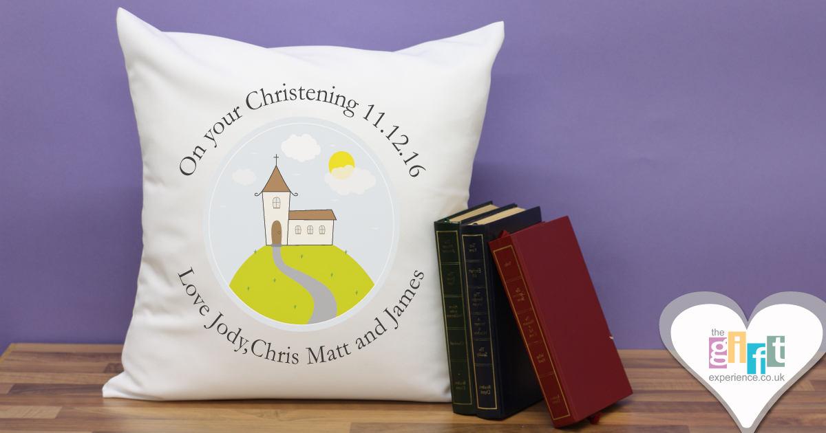 Modern Christening Cushion Modern Christening Cushion