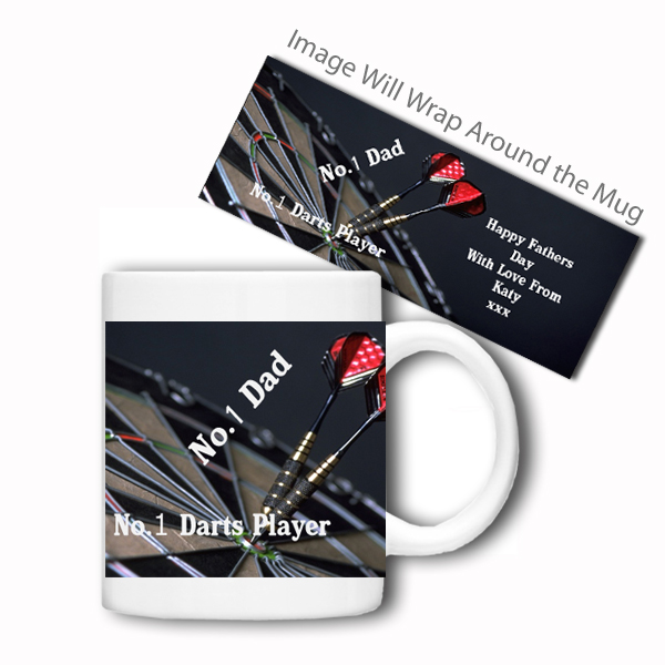 Personalised Sports Mug (No.1 Darts Player)