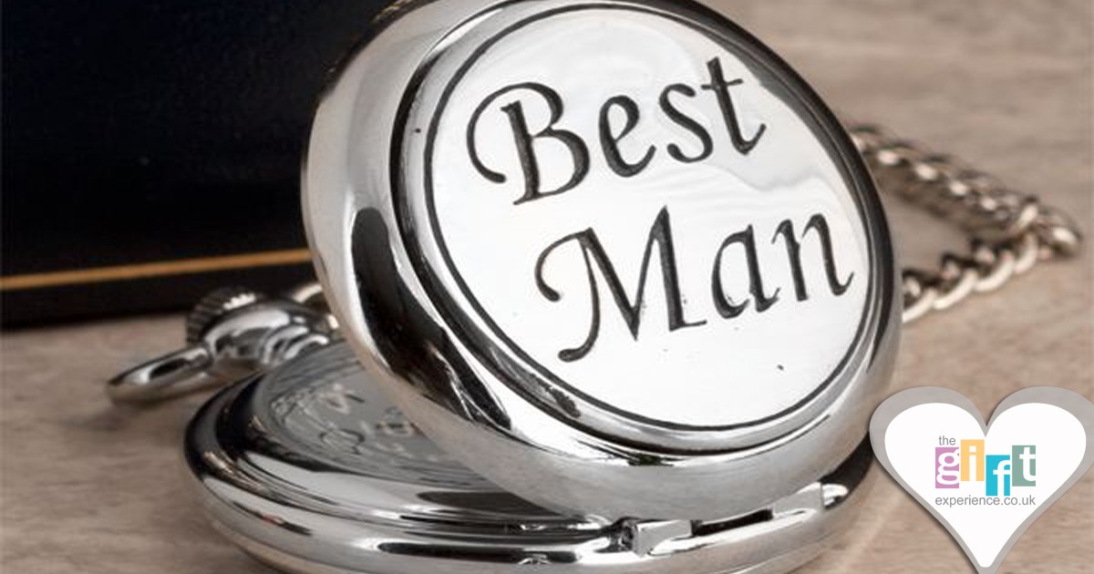 Best Man Pocket Watch With Personalised Gift Box