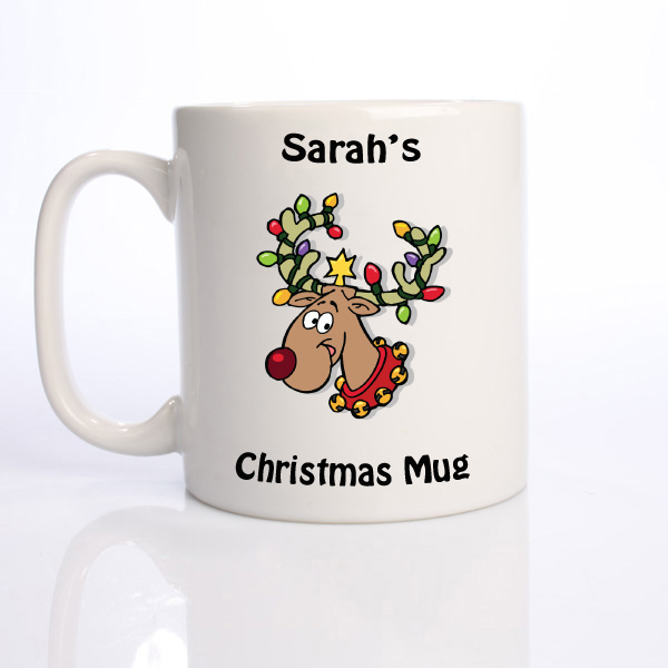 Personalised Christmas Mug - Reindeer