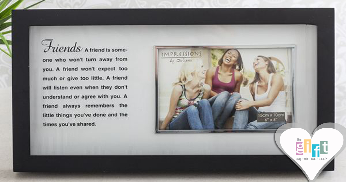 Black Friends Frame With Mirror Print Verse