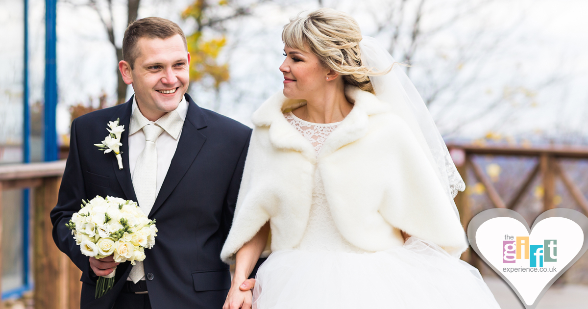 A bride and Groom on their wedding day